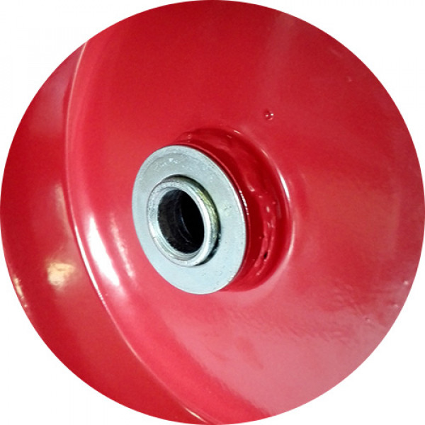 Колесо полиуретановое WORKY для тачки/тележки, размер  4,00-6 ( d 330 мм ) подшипник 20 мм, не симметричная ступица, непрокалываемое.