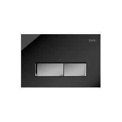 Клавиша смыва IDDIS Uniglass универсальная черное стекло 010 (UNG10GBi77)