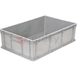 Пластиковый ящик универсальный сплошной, 400х300х120 (Белый морозостойкий)