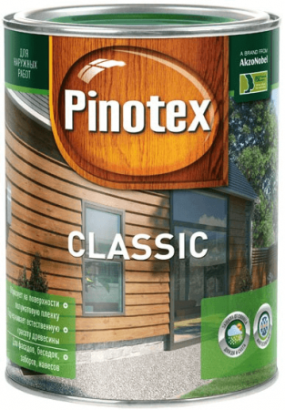 PINOTEX CLASSIC пропитка для защиты древесины 2,7л калужница