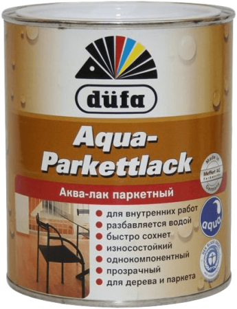 Dufa Лак паркетный акриловый глянцевый AQUA-PARKETTLACK 2,5л