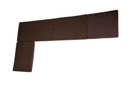 Комплект подушек для углового дивана Альтернатива (набор из трех подушек коричневого цвета)