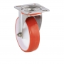Колесо Tellure Rota 604202 поворотное, диаметр 100мм, грузоподъемность 170кг, термопластичный полиуретан, полиамид