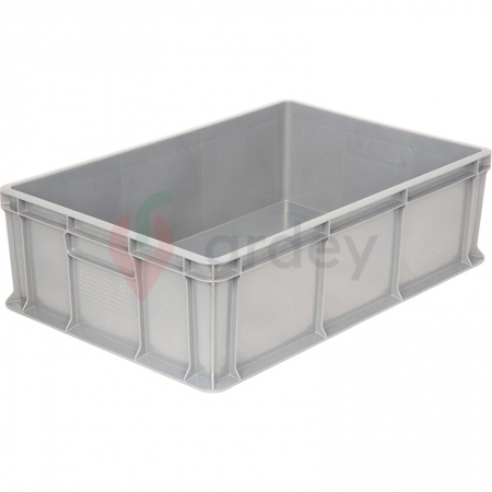 Пластиковый ящик универсальный сплошной, 600х400х140 (Белый морозостойкий)