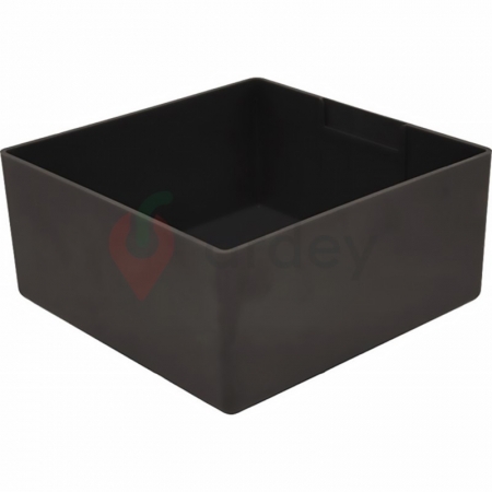 Ящик для склада черный антистатичный ESD, сплошной (150х150х70) 6007 ESD