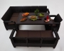 Комплект садовой мебели из ротанга Set 5+3+1+обеденный стол 160х95, с комплектом красных подушек