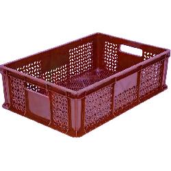 Пластиковый ящик универсальный перфорированный, 600х400х180 (Красный)