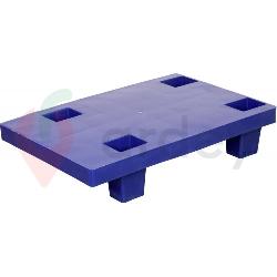 Поддон пластиковый TR 4001 (250/250кг, 600x400x130, сплошной на ножкаx, окрашенный, синий)