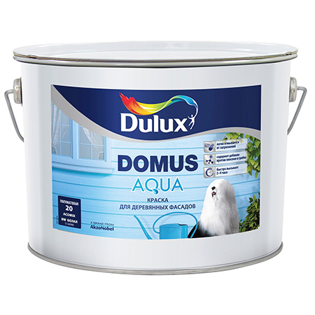 DULUX DOMUS AQUA акриловая краска для деревянных фасадов База BС 9л
