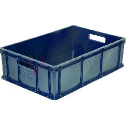 Пластиковый ящик универсальный сплошной, 600х400х140 (Синий)