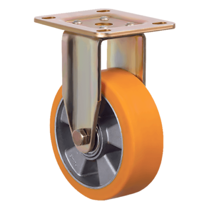 Большегрузное полиуретановое колесо с неповоротным кронштейном ED02 ABP 125