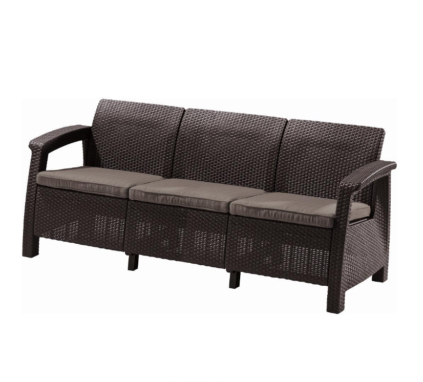 Диван садовый CORFU II LOVE SEAT MAX brown