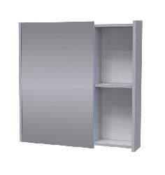Зеркало-шкаф АВН Line 70 с нишей серый (112.26)