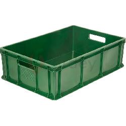 Пластиковый ящик универсальный сплошной, 400х300х120 (Зеленый)