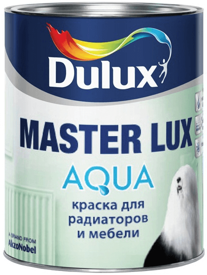 Dulux MASTER Lux Aqua 40 эмаль акриловая для радиаторов и мебели полуматовая База BС 0,93л