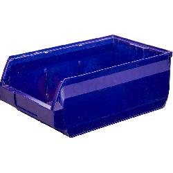 Пластиковый лоток для склада Sanremo, синий, сплошной (170х105х75)