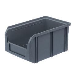 Пластиковый ящик V-2-серый 234х149х120мм, 3,8 литра