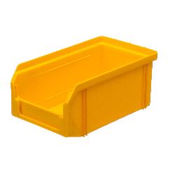 Пластиковый ящик V-1-желтый 172х102х75мм, 1 литр