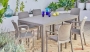 Садовая мебель. Набор RODOS, стол большой прямоугольный 160х95х75, 6 стульев, цвет бежевый