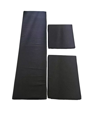 Комплект чехлов для подушек углового дивана садовой мебели в черном цвете