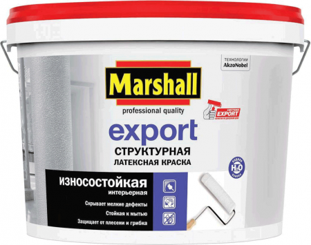 Marshall EXPORT краска структурная для стен и потолков База BW 4,5л