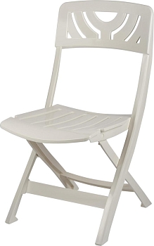 Стул складной пластиковый комплект 2 шт, цвет белый рассвет