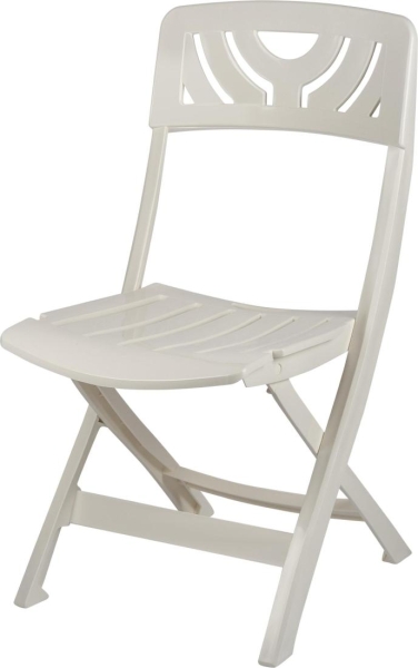 Стул складной пластиковый комплект 2 шт, цвет белый рассвет