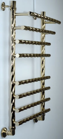 Полотенцесушитель Двин F braid 60/50 1"-3/4"-1/2" Универсальный К3, Золотой хром (4627159983549)