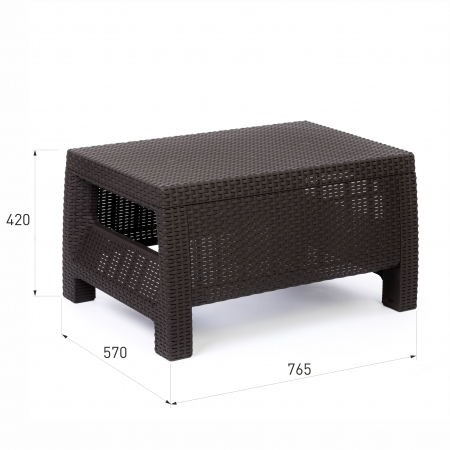Комплект садовой мебели HomlyGreen Set 5+Кофейный столик+подушки темно-синего цвета