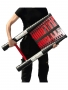 Лестница телескопическая WORKY BLACK 5,8м, 15 ступеней