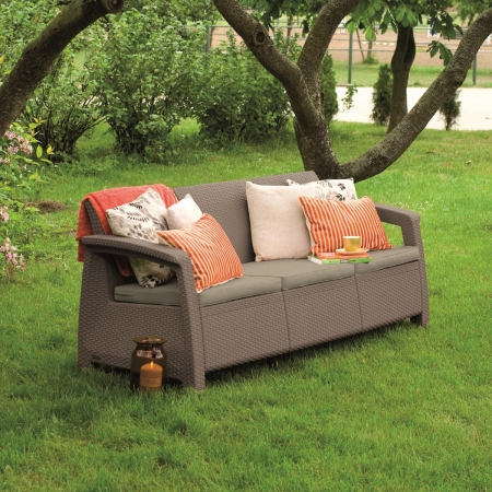 Диван садовый CORFU II LOVE SEAT MAX cappuccino