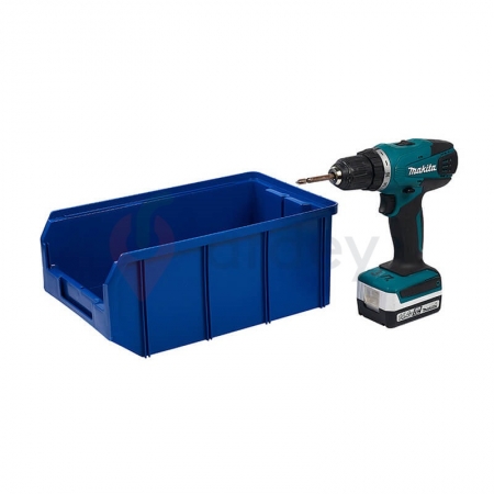 V3 Пластиковый ящик синий, (342х207х143) 9,4 литра