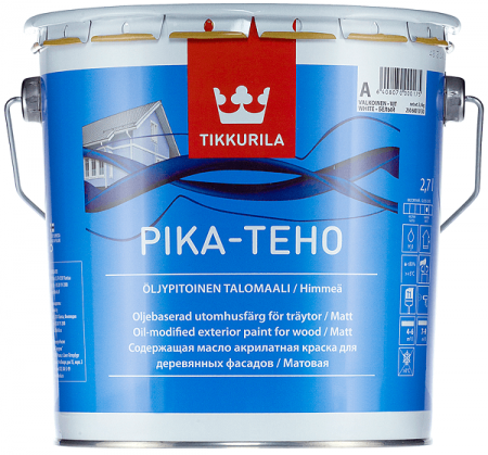 Tikkurila ПИКА-ТЕХО акрилатная краска с содержанием масла для деревянных фасадов Базис А 9л