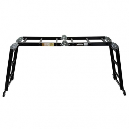 WORKY Лестница-стремянка 4x3 трансформер Profi Black с помостом,  высота 3, 7м ARD257748