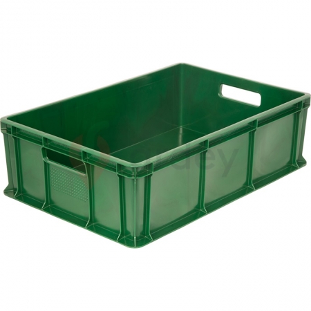 Пластиковый ящик универсальный сплошной, 600х400х140 (Зеленый)
