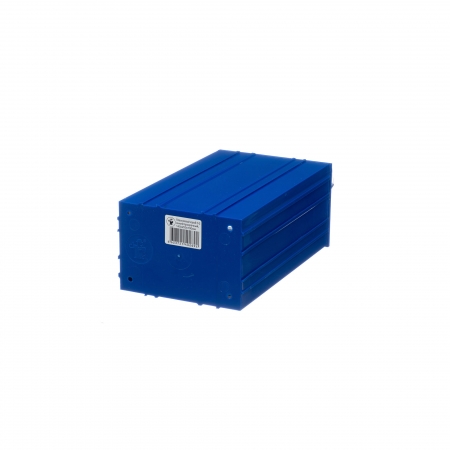 Пластиковый короб С-2-синий-прозрачный 140х250х100мм