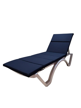 Матрас для шезлонга 58х190 складной, цвет темно-синий