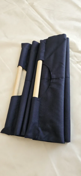 Сумка для переноски дров с деревянными ручками, темно-синяя, 40х130 см