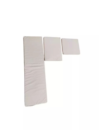 Комплект чехлов для подушек углового дивана садовой мебели в бежевом цвете