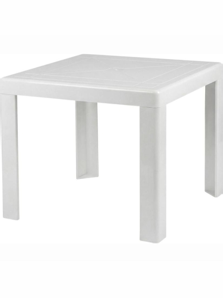 Столик для шезлонга 42х42 см, цвет белый