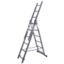 Лестница универсальная трехсекционная WORKY 3х7, высота 1.85/2.88/4.21 м