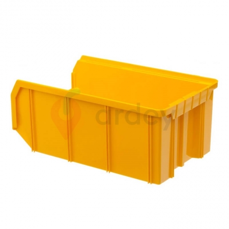 V3 Пластиковый ящик желтый, (342х207х143) 9,4 литра