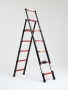 Лестница стремянка телескопическая WORKY BLACK 6+7 ступеней 1,7м+2,0м
