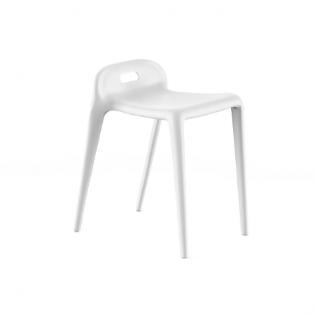 Комплект 4-х стульев пластиковых ESPACE для кухни, кафе, столовой, белый, 4 шт