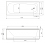 Cezares Передняя панель для акриловой ванны ECO-120-SCR