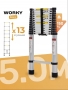 Лестница телескопическая WORKY 5,0 м 13 ступеней