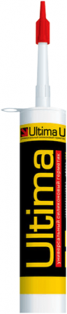 Ultima U герметик силиконовый универсальный черный 280мл. (12шт.)