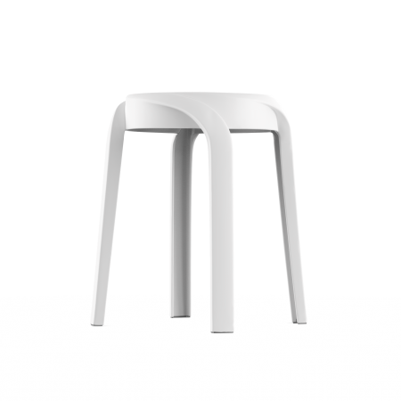 Комплект табуретов ECLER для кухни, белый, 4 шт