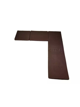 Комплект чехлов для подушек углового дивана садовой мебели в коричневом цвете