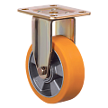 Большегрузное полиуретановое колесо с неповоротным кронштейном ED02 ABP
